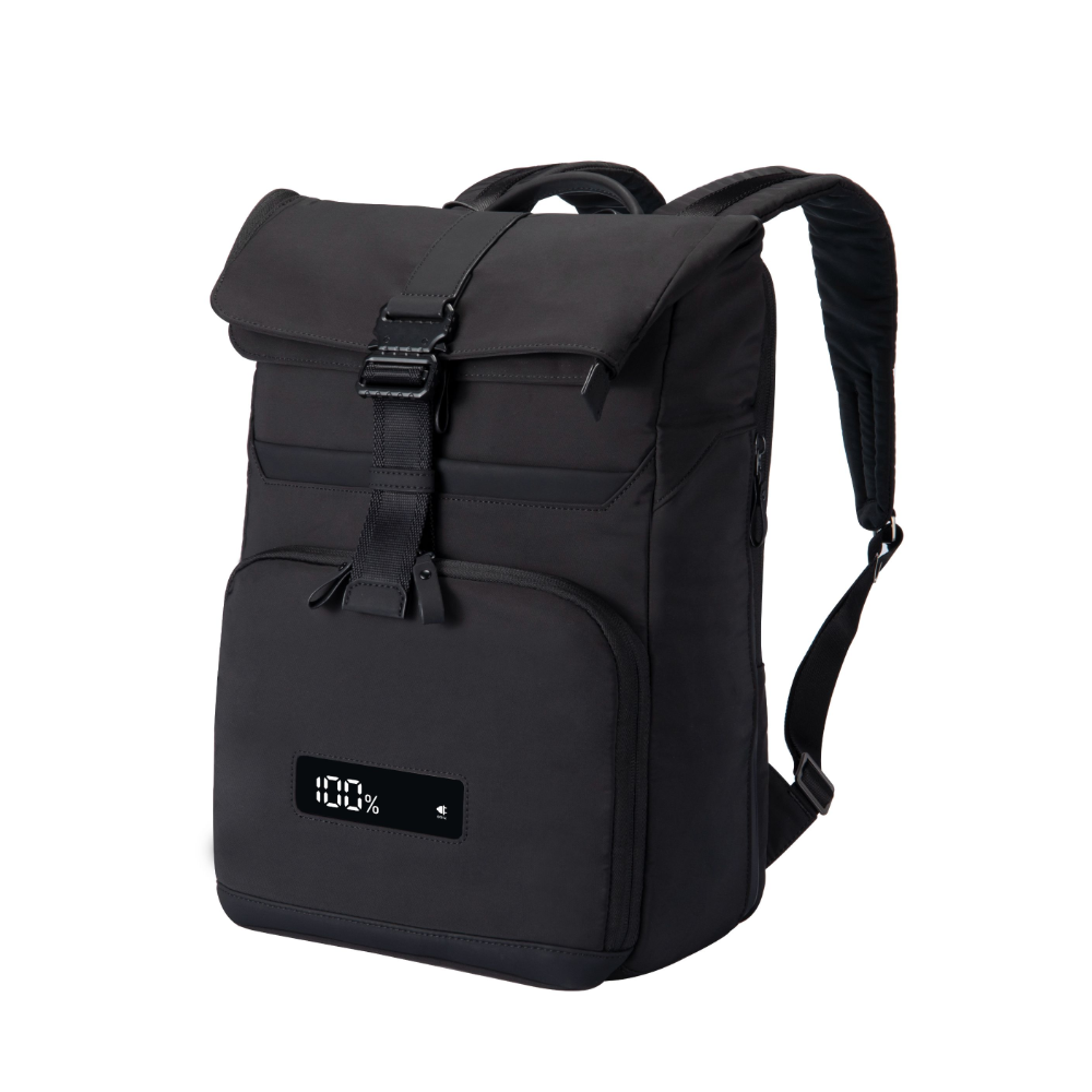 SmartCharge 15L Business-Rucksack: Integrierte 96-Wh-Powerbank, USB-C/A-Schnellladefunktion und wasserdichte Technologie