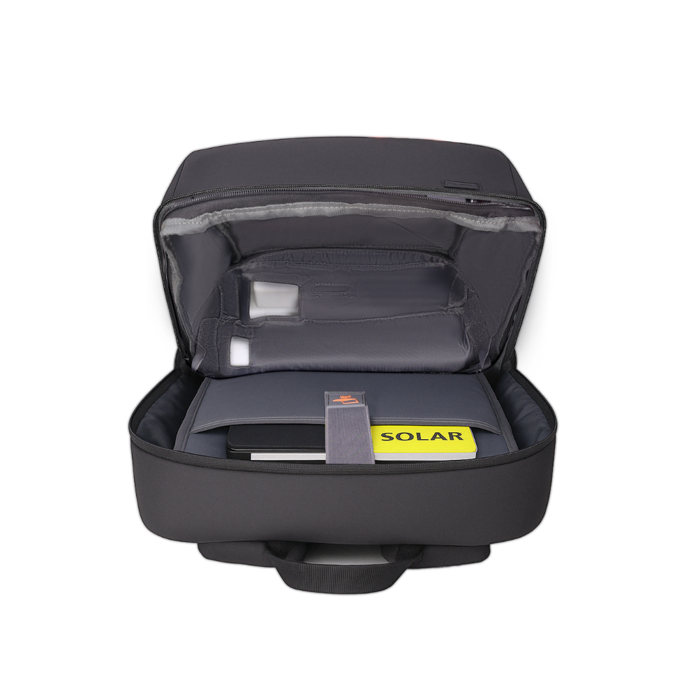 SmartCharge 20L Business-Rucksack: Integrierte 96-Wh-Powerbank, USB-C/A-Schnellladefunktion und wasserdichte Technologie