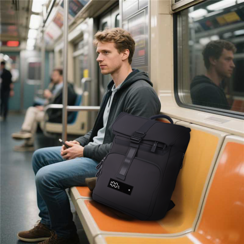 SmartCharge 15L Business-Rucksack: Integrierte 96-Wh-Powerbank, USB-C/A-Schnellladefunktion und wasserdichte Technologie