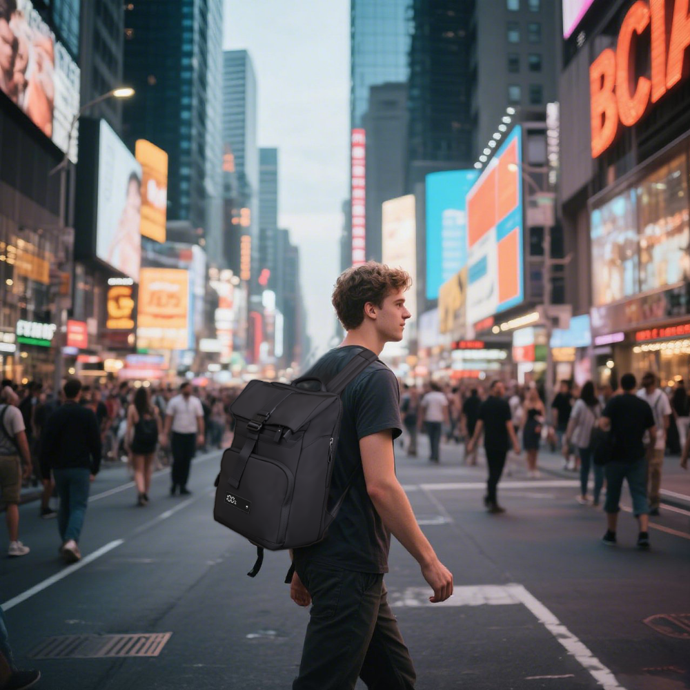 SmartCharge 15L Business-Rucksack: Integrierte 96-Wh-Powerbank, USB-C/A-Schnellladefunktion und wasserdichte Technologie