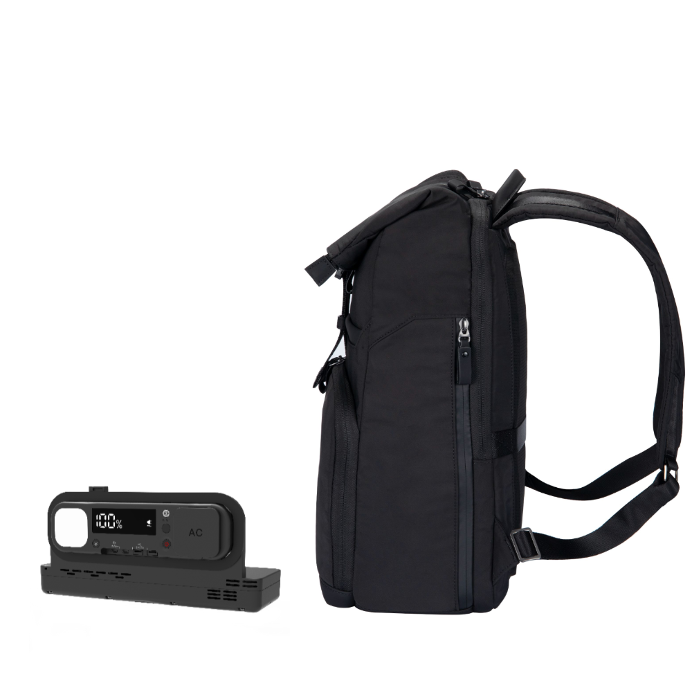SmartCharge 15L Business-Rucksack: Integrierte 96-Wh-Powerbank, USB-C/A-Schnellladefunktion und wasserdichte Technologie