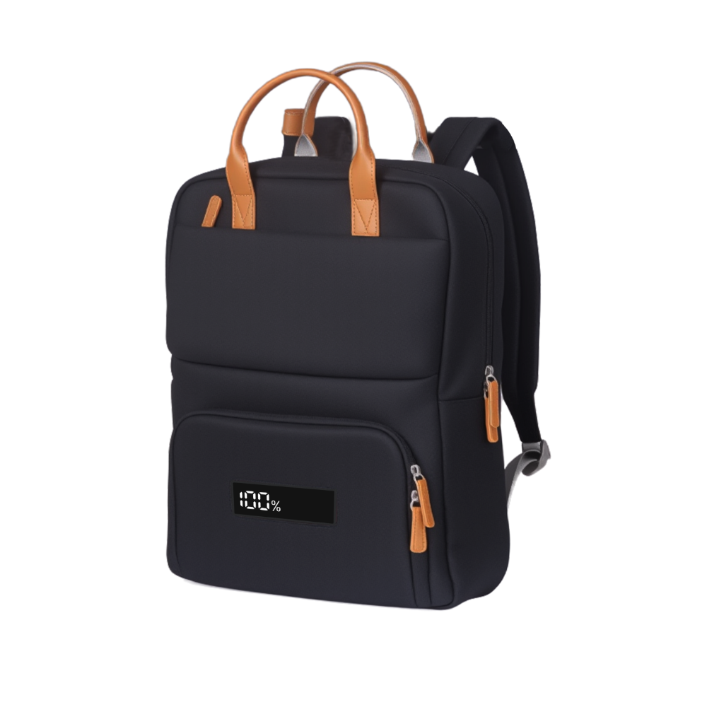 SmartCharge 15L Business-Rucksack: Integrierte 96-Wh-Powerbank, USB-C/A-Schnellladefunktion und wasserdichte Technologie
