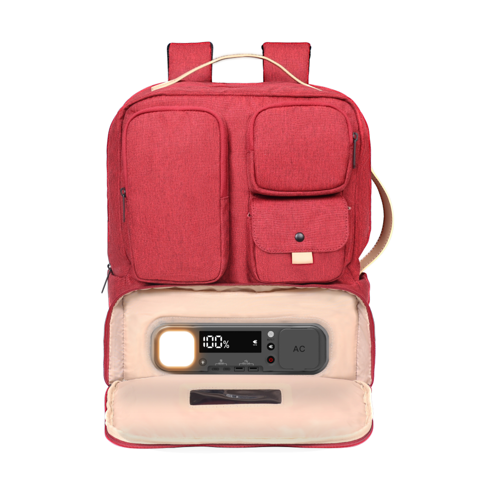 SmartCharge 15L Business-Rucksack: Integrierte 96-Wh-Powerbank, USB-C/A-Schnellladefunktion und wasserdichte Technologie