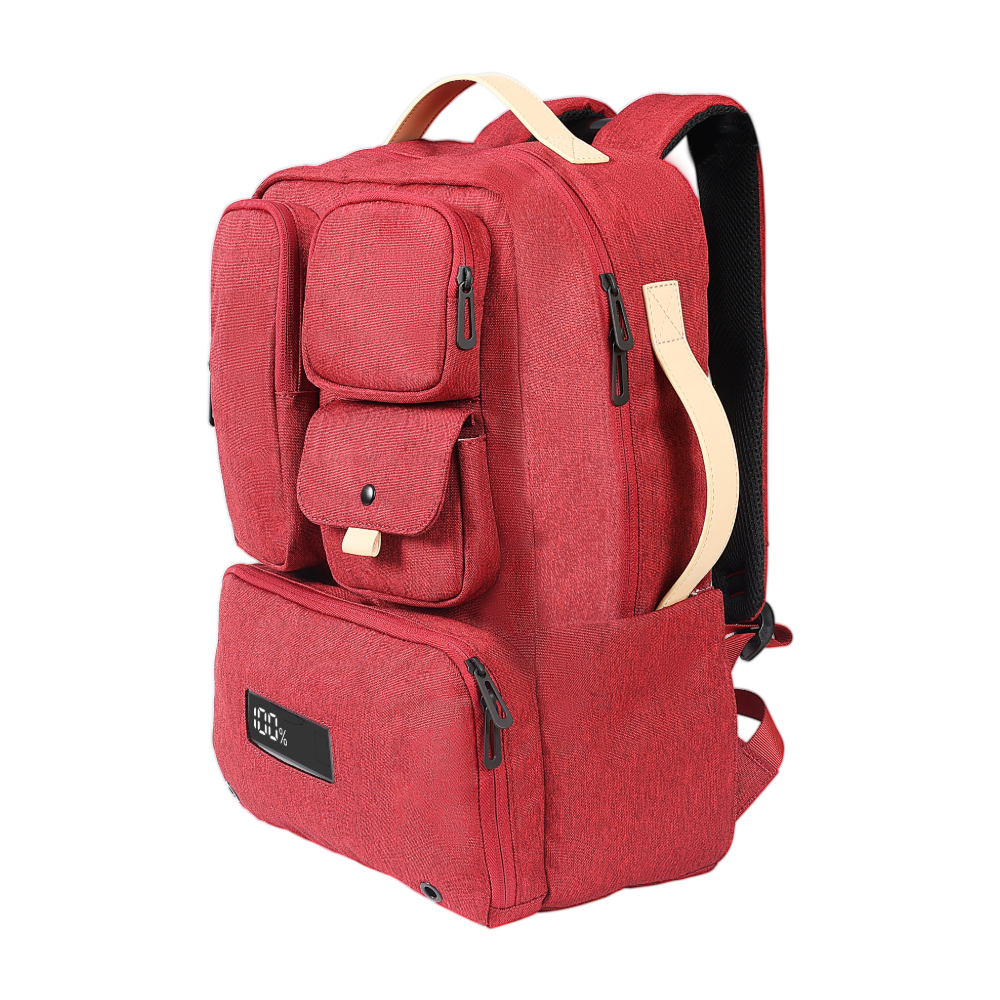 SmartCharge 15L Business-Rucksack: Integrierte 96-Wh-Powerbank, USB-C/A-Schnellladefunktion und wasserdichte Technologie