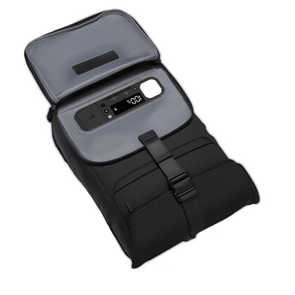 SmartCharge 15L Business-Rucksack: Integrierte 96-Wh-Powerbank, USB-C/A-Schnellladefunktion und wasserdichte Technologie