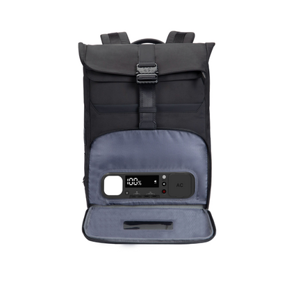 SmartCharge 15L Business-Rucksack: Integrierte 96-Wh-Powerbank, USB-C/A-Schnellladefunktion und wasserdichte Technologie