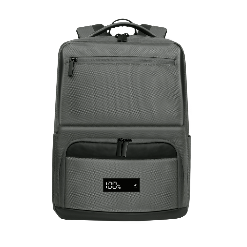 Ecopower Bag 15L Urban Casual Rucksack: Integrierte 93Wh Powerbank, USB-C/A Schnellladefunktion und wasserdichte Technologie