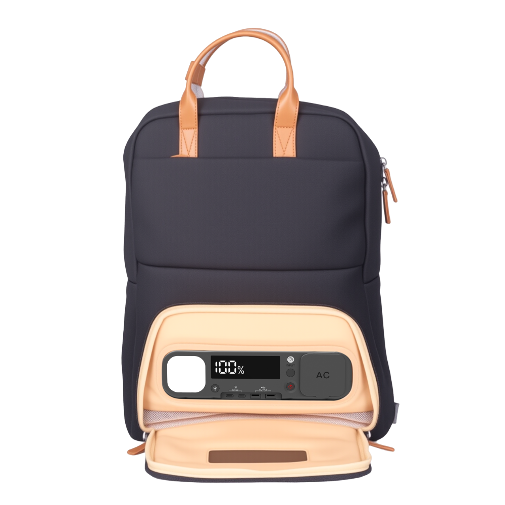 SmartCharge 15L Business-Rucksack: Integrierte 96-Wh-Powerbank, USB-C/A-Schnellladefunktion und wasserdichte Technologie