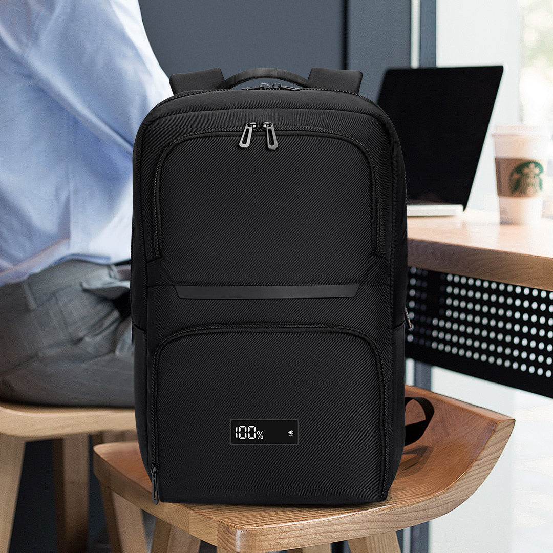 Ecopower Bag 22L Business-Rucksack: Integrierte 93Wh Powerbank, USB-C/A Schnellladefunktion und wasserdichte Technologie