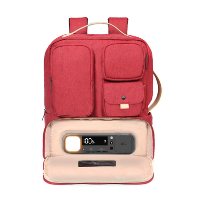 SmartCharge 15L Business-Rucksack: Integrierte 96-Wh-Powerbank, USB-C/A-Schnellladefunktion und wasserdichte Technologie