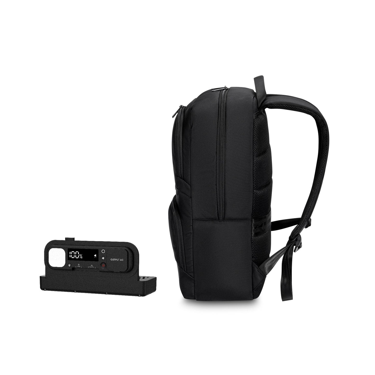 Ecopower Bag 22L Business-Rucksack: Integrierte 93Wh Powerbank, USB-C/A Schnellladefunktion und wasserdichte Technologie