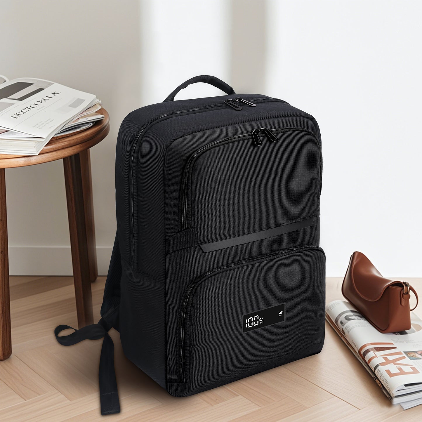Ecopower Bag 22L Business-Rucksack: Integrierte 93Wh Powerbank, USB-C/A Schnellladefunktion und wasserdichte Technologie