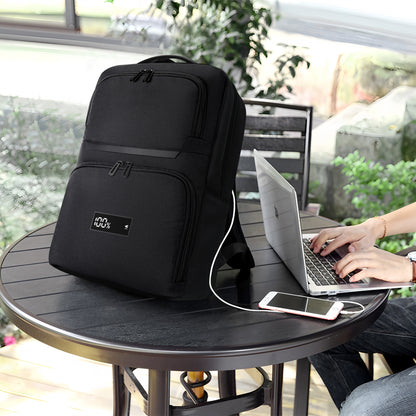 Ecopower Bag 22L Business-Rucksack: Integrierte 93Wh Powerbank, USB-C/A Schnellladefunktion und wasserdichte Technologie